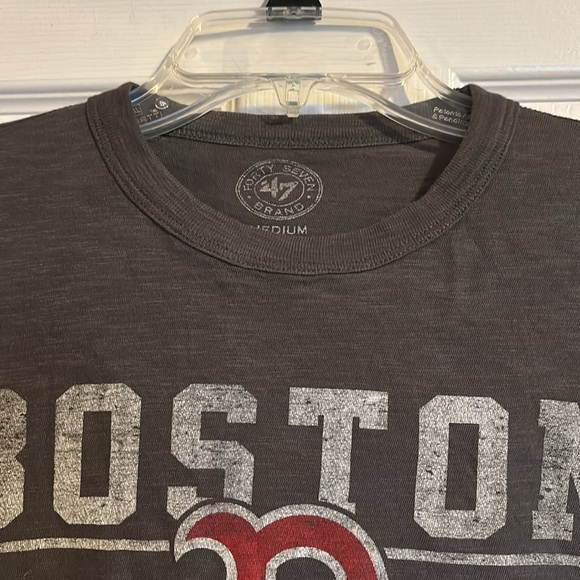 ‘47 Boston Red Socks men's gray long sleeve graphic t-shirt size medium - Picture 2 of 8